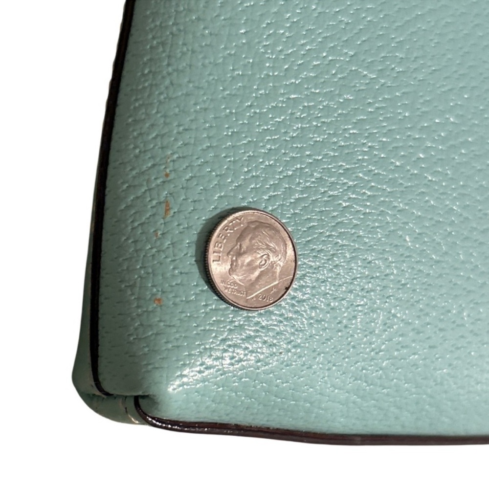 Kate Spade Aqua Leather Wallet with Gold Accents - Picture 6 of 8